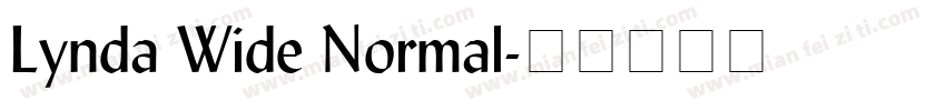 Lynda Wide Normal字体转换